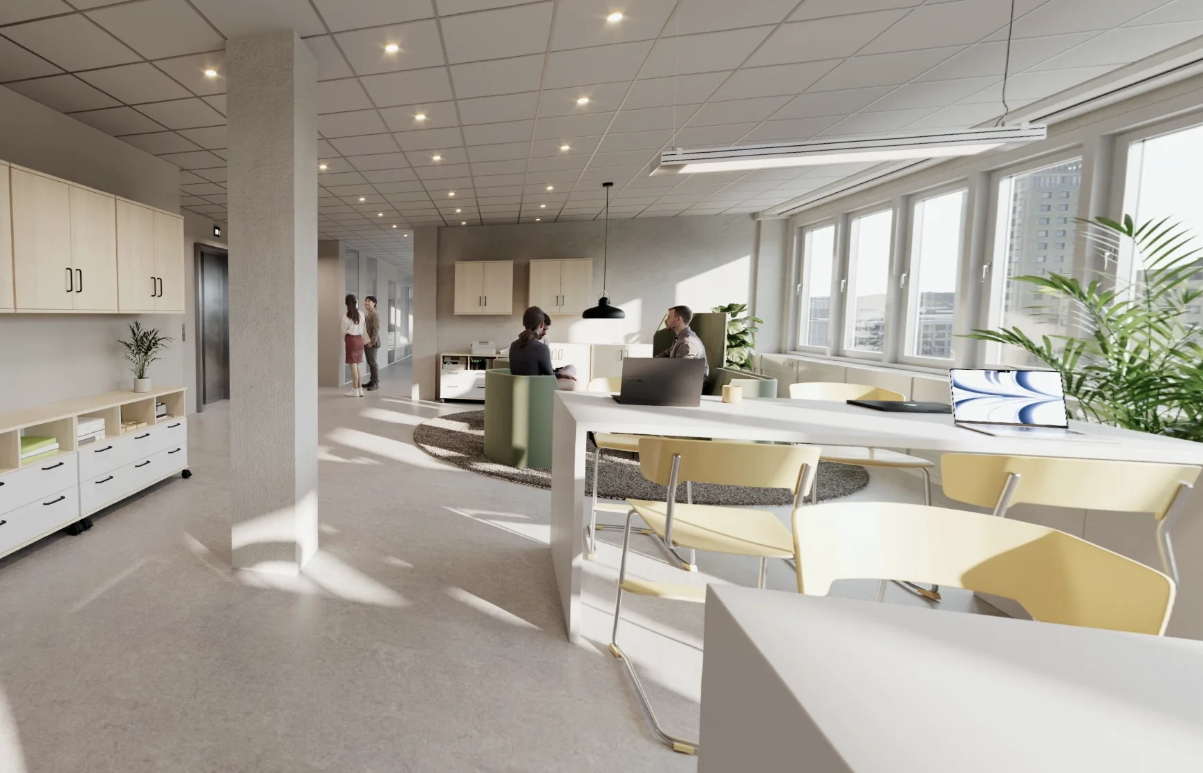 Öppet kontorslandskap i Clovergate, Upplands Väsby