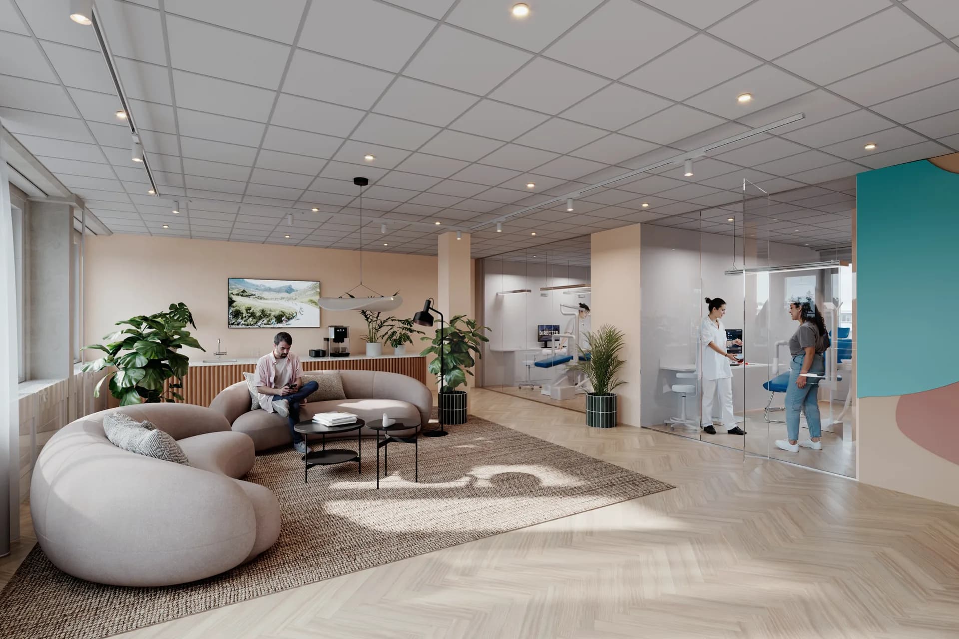 Lounge i vårdlokal i Clovergate